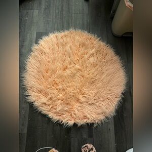 Pillowfort Baby Pink Fluffy Rug